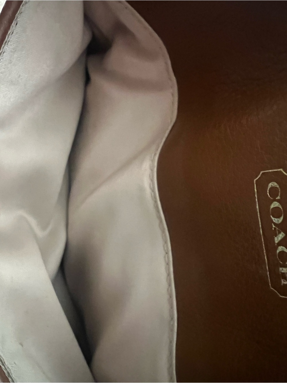 Cognac Coach Taylor Leather Bette Mini Tote Crossbody - Picture 7 of 14